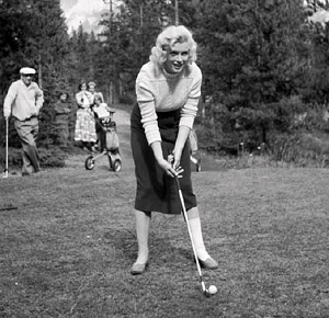 Marilyn Monroe Golfing The Fairmont Jasper Park Lodge